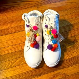 Catharine Malandrino pomsies high tops